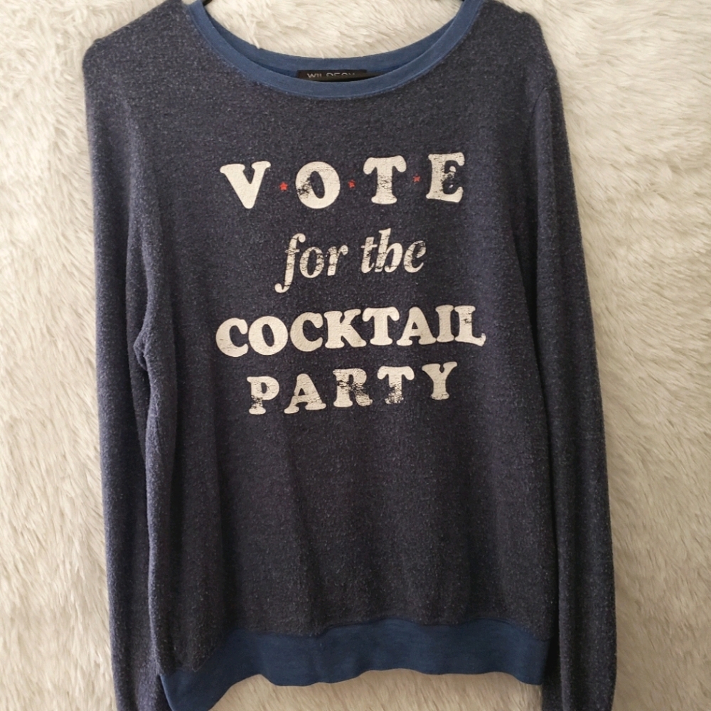 Wildfox vote baggy beach jumper